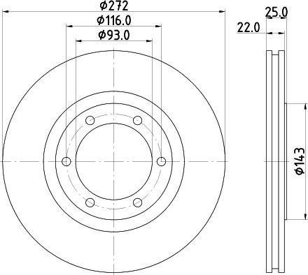 Mintex MDC2324 - Гальмівний диск autozip.com.ua