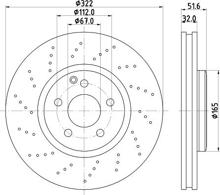 Mintex MDC2705 - Гальмівний диск autozip.com.ua