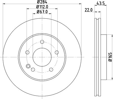 Mintex MDC741 - Гальмівний диск autozip.com.ua