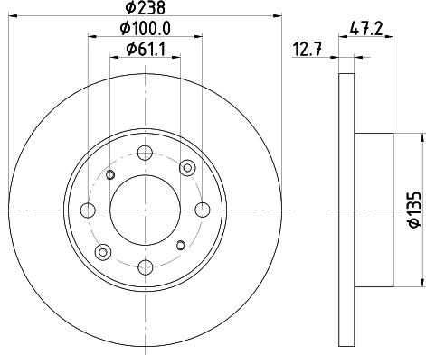 Mintex MDC707 - Гальмівний диск autozip.com.ua