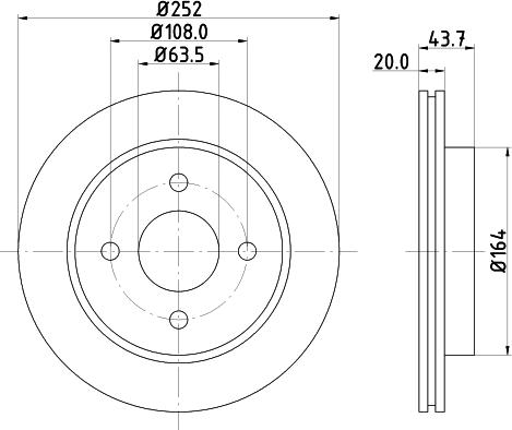 Mintex MDC774 - Гальмівний диск autozip.com.ua