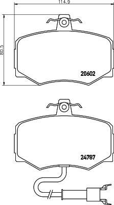 Mintex MGB461 - Гальмівні колодки, дискові гальма autozip.com.ua