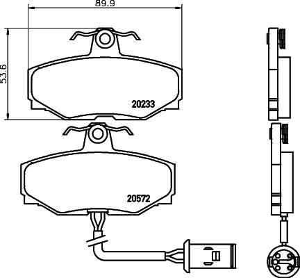 Mintex MGB412 - Гальмівні колодки, дискові гальма autozip.com.ua