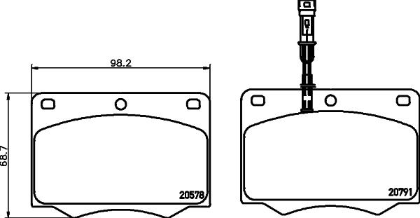 Mintex MGB692 - Гальмівні колодки, дискові гальма autozip.com.ua