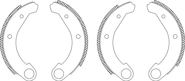 Mintex MSK008 - Комплект гальм, барабанний механізм autozip.com.ua