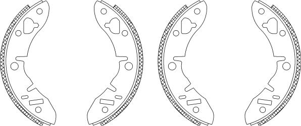 Mintex MSK003 - Комплект гальм, барабанний механізм autozip.com.ua