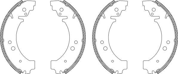 Mintex MSK026 - Комплект гальм, барабанний механізм autozip.com.ua