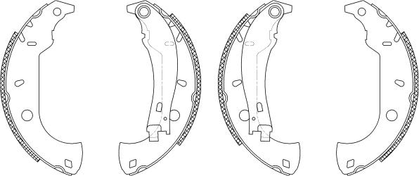 Mintex MSK197 - Комплект гальм, барабанний механізм autozip.com.ua