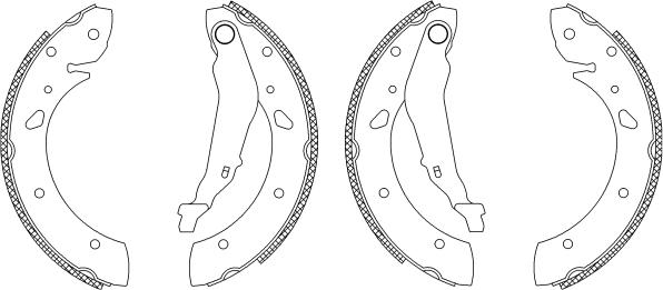 Mintex MSK229 - Комплект гальм, барабанний механізм autozip.com.ua