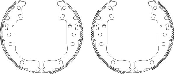 Mintex MSK228 - Комплект гальм, барабанний механізм autozip.com.ua