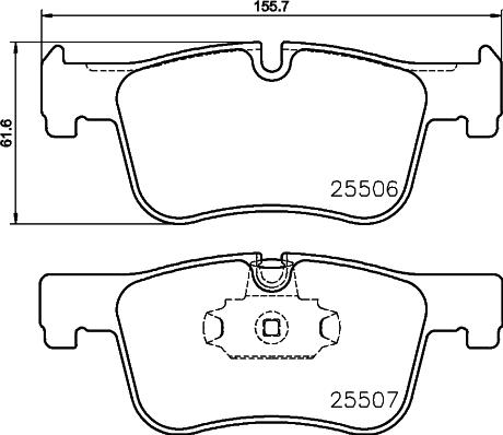 Mintex MDB3216FR - Гальмівні колодки, дискові гальма autozip.com.ua