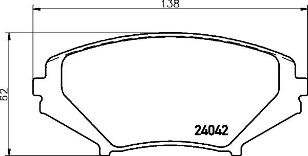 Mintex MDB2589FR - Гальмівні колодки, дискові гальма autozip.com.ua