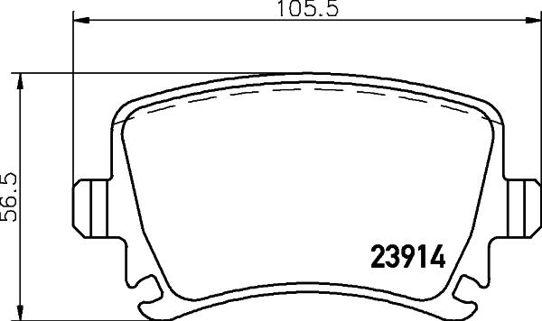 Mintex MDB2580FR - Гальмівні колодки, дискові гальма autozip.com.ua