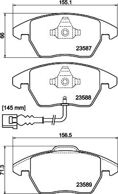 Mintex MDB2604FR - Гальмівні колодки, дискові гальма autozip.com.ua