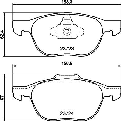 Mintex MDB2634FR - Гальмівні колодки, дискові гальма autozip.com.ua