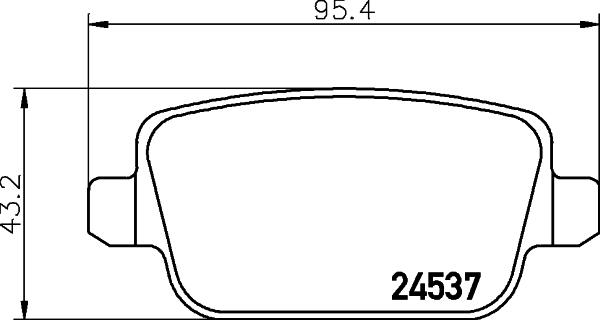 Mintex MDB2887FR - Гальмівні колодки, дискові гальма autozip.com.ua