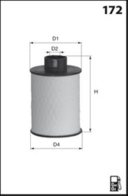 MISFAT F116 - Паливний фільтр autozip.com.ua