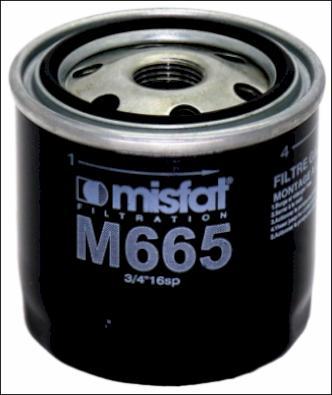 MISFAT M665 - Паливний фільтр autozip.com.ua