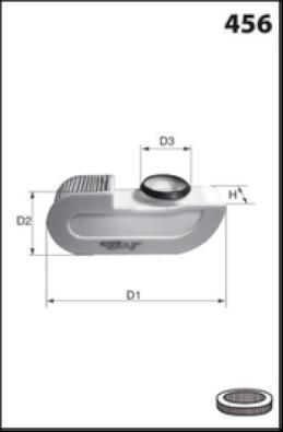 MISFAT R575 - Повітряний фільтр autozip.com.ua