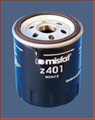 MISFAT Z401 - Масляний фільтр autozip.com.ua