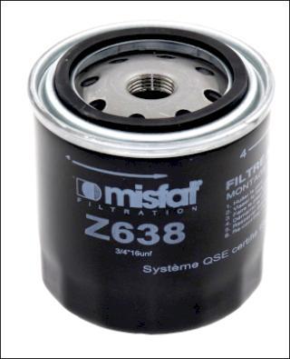 MISFAT Z638 - Масляний фільтр autozip.com.ua