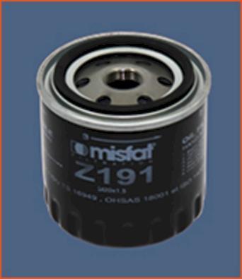 MISFAT Z191 - Масляний фільтр autozip.com.ua