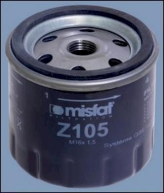 MISFAT Z105 - Масляний фільтр autozip.com.ua