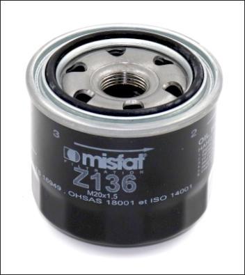 MISFAT Z136 - Масляний фільтр autozip.com.ua