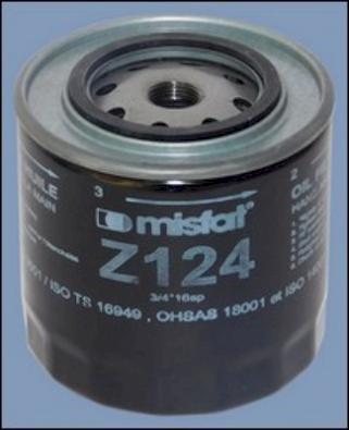 MISFAT Z124 - Масляний фільтр autozip.com.ua