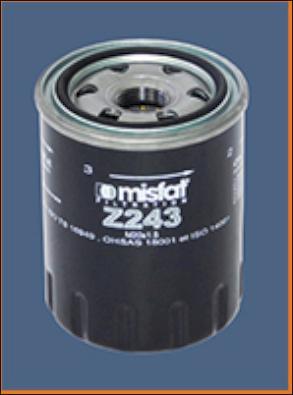 MISFAT Z243 - Масляний фільтр autozip.com.ua