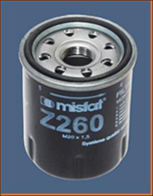 MISFAT Z260 - Масляний фільтр autozip.com.ua