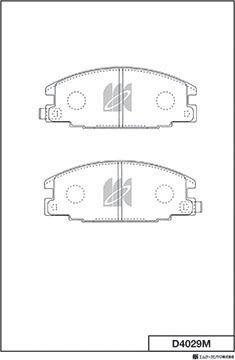 MK Kashiyama D4029M - Гальмівні колодки, дискові гальма autozip.com.ua