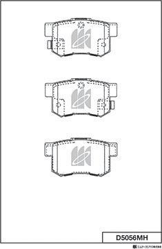 MK Kashiyama D5056MH - Гальмівні колодки, дискові гальма autozip.com.ua