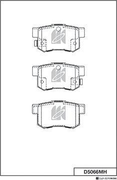 MK Kashiyama D5066MH - Гальмівні колодки, дискові гальма autozip.com.ua