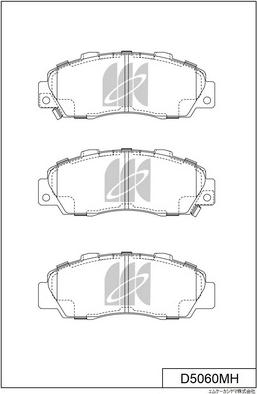 MK Kashiyama D5060MH - Гальмівні колодки, дискові гальма autozip.com.ua