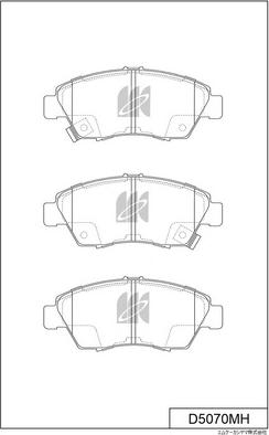 MK Kashiyama D5070MH - Гальмівні колодки, дискові гальма autozip.com.ua