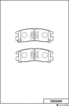 MK Kashiyama D6024M - Гальмівні колодки, дискові гальма autozip.com.ua