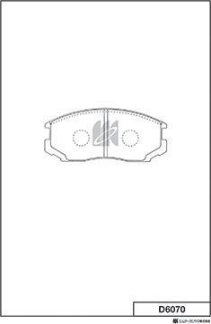 MK Kashiyama D6070 - Гальмівні колодки, дискові гальма autozip.com.ua
