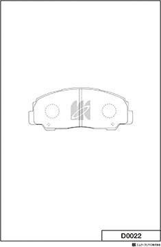 MK Kashiyama D0022 - Гальмівні колодки, дискові гальма autozip.com.ua