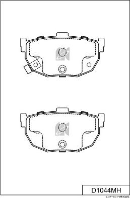 Blue Print ADG04214AF - Гальмівні колодки, дискові гальма autozip.com.ua