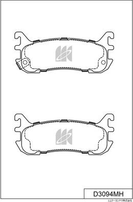 MK Kashiyama D3094MH - Гальмівні колодки, дискові гальма autozip.com.ua