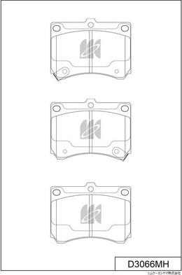 MK Kashiyama D3066MH - Гальмівні колодки, дискові гальма autozip.com.ua