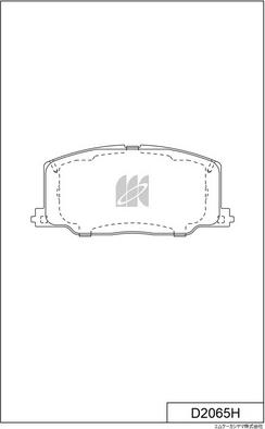 MK Kashiyama D2065H - Гальмівні колодки, дискові гальма autozip.com.ua