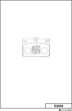 MK Kashiyama D2006 - Гальмівні колодки, дискові гальма autozip.com.ua