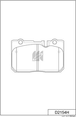 MK Kashiyama D2154H - Гальмівні колодки, дискові гальма autozip.com.ua