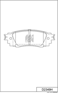 MK Kashiyama D2349H - Гальмівні колодки, дискові гальма autozip.com.ua