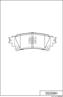 MK Kashiyama D2329H - Гальмівні колодки, дискові гальма autozip.com.ua