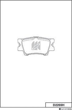 MK Kashiyama D2269H - Гальмівні колодки, дискові гальма autozip.com.ua