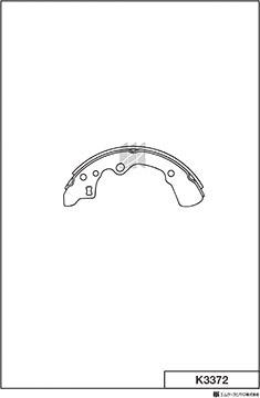 MK Kashiyama K3372 - Комплект гальм, барабанний механізм autozip.com.ua