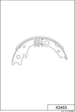 MK Kashiyama K2453 - Комплект гальм, барабанний механізм autozip.com.ua
